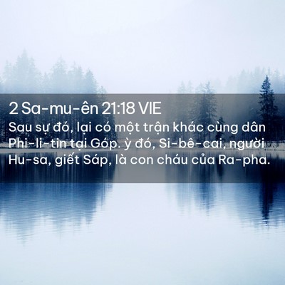 Picture 02 - 2 Sa-mu-ên 21:18 VIE - Sau sự đó, lại có một trận khác cùng - Bible Verse Picture