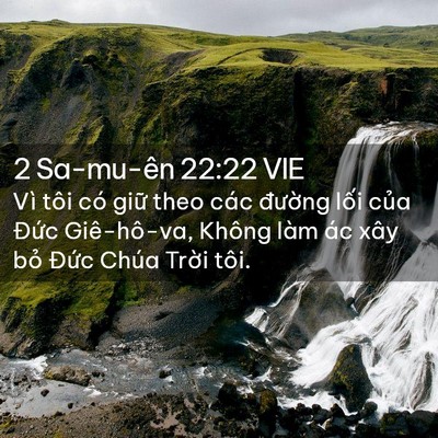Picture 02 - 2 Sa-mu-ên 22:22 VIE - Vì tôi có giữ theo các đường lối - Bible Verse Picture