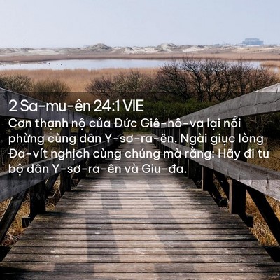 Picture 02 - 2 Sa-mu-ên 24:1 VIE - Cơn thạnh nộ của Đức Giê-hô-va lại - Bible Verse Picture