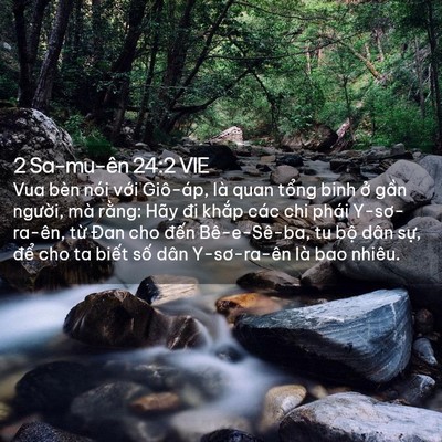 Picture 02 - 2 Sa-mu-ên 24:2 VIE - Vua bèn nói với Giô-áp, là quan tổng - Bible Verse Picture