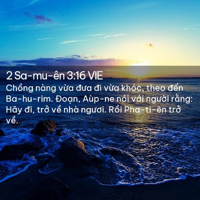 Picture 02 - 2 Sa-mu-ên 3:16 VIE - Chồng nàng vừa đưa đi vừa khóc, theo - Bible Verse Picture