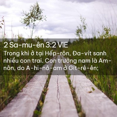 Picture 02 - 2 Sa-mu-ên 3:2 VIE - Trong khi ở tại Hếp-rôn, Đa-vít sanh - Bible Verse Picture