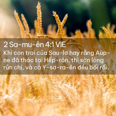 Picture 02 - 2 Sa-mu-ên 4:1 VIE - Khi con trai của Sau-lơ hay rằng Aùp-ne - Bible Verse Picture