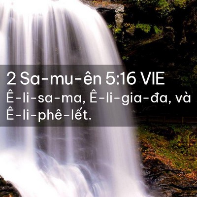 Picture 02 - 2 Sa-mu-ên 5:16 VIE - Ê-li-sa-ma, Ê-li-gia-đa, và - Bible Verse Picture
