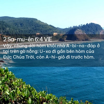 Picture 02 - 2 Sa-mu-ên 6:4 VIE - Vậy, chúng dời hòm khỏi nhà - Bible Verse Picture