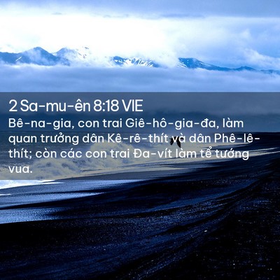 Picture 02 - 2 Sa-mu-ên 8:18 VIE - Bê-na-gia, con trai Giê-hô-gia-đa, làm quan - Bible Verse Picture