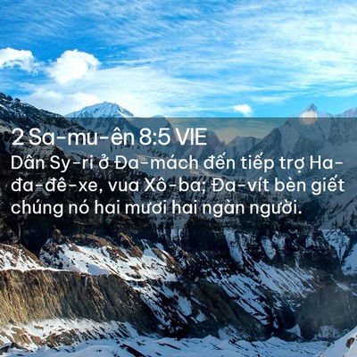 Picture 02 - 2 Sa-mu-ên 8:5 VIE - Dân Sy-ri ở Đa-mách đến tiếp trợ - Bible Verse Picture