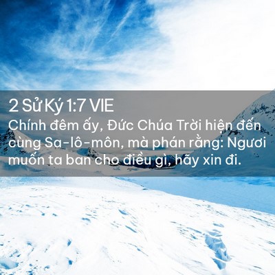 Picture 02 - 2 Sử Ký 1:7 VIE - Chính đêm ấy, Đức Chúa Trời hiện - Bible Verse Picture
