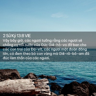 Picture 02 - 2 Sử Ký 13:8 VIE - Vậy bây giờ, các ngươi tưởng rằng - Bible Verse Picture