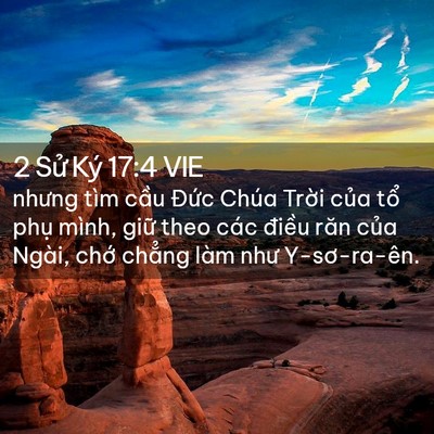 Picture 02 - 2 Sử Ký 17:4 VIE - nhưng tìm cầu Đức Chúa Trời của tổ - Bible Verse Picture