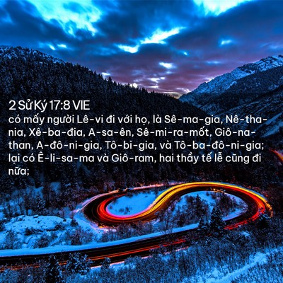 Picture 02 - 2 Sử Ký 17:8 VIE - có mấy người Lê-vi đi với họ, là - Bible Verse Picture