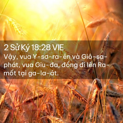 Picture 02 - 2 Sử Ký 18:28 VIE - Vậy, vua Y-sơ-ra-ên và Giô-sa-phát, vua - Bible Verse Picture