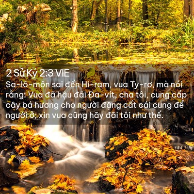 Picture 02 - 2 Sử Ký 2:3 VIE - Sa-lô-môn sai đến Hi-ram, vua Ty-rơ, mà - Bible Verse Picture