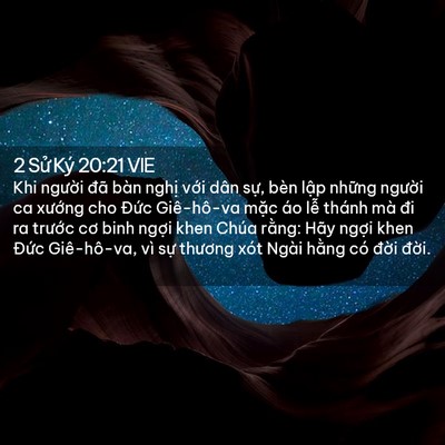 Picture 02 - 2 Sử Ký 20:21 VIE - Khi người đã bàn nghị với dân sự, - Bible Verse Picture