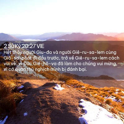 Picture 02 - 2 Sử Ký 20:27 VIE - Hết thảy người Giu-đa và người - Bible Verse Picture