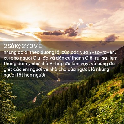 Picture 02 - 2 Sử Ký 21:13 VIE - nhưng đã đi theo đường lối của các - Bible Verse Picture