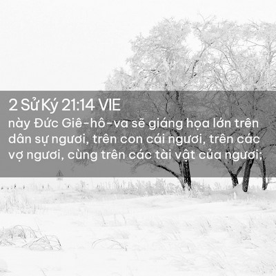 Picture 02 - 2 Sử Ký 21:14 VIE - này Đức Giê-hô-va sẽ giáng họa lớn - Bible Verse Picture