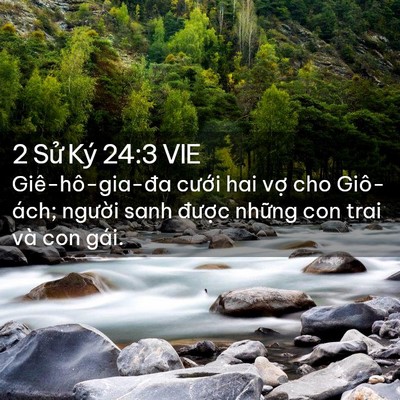 Picture 02 - 2 Sử Ký 24:3 VIE - Giê-hô-gia-đa cưới hai vợ cho Giô-ách; - Bible Verse Picture