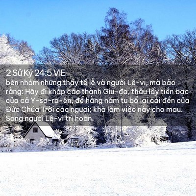 Picture 02 - 2 Sử Ký 24:5 VIE - bèn nhóm những thầy tế lễ và người - Bible Verse Picture