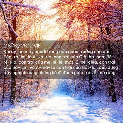 Picture 02 - 2 Sử Ký 28:12 VIE - Khi ấy, có mấy người trong các quan - Bible Verse Picture
