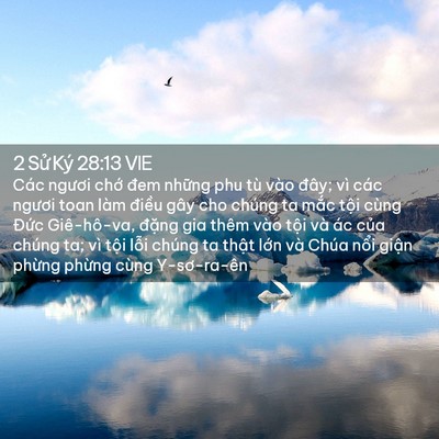 Picture 02 - 2 Sử Ký 28:13 VIE - Các ngươi chớ đem những phu tù vào - Bible Verse Picture