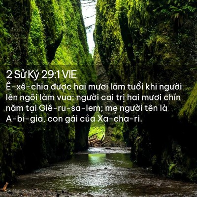 Picture 02 - 2 Sử Ký 29:1 VIE - Ê-xê-chia được hai mươi lăm tuổi khi - Bible Verse Picture