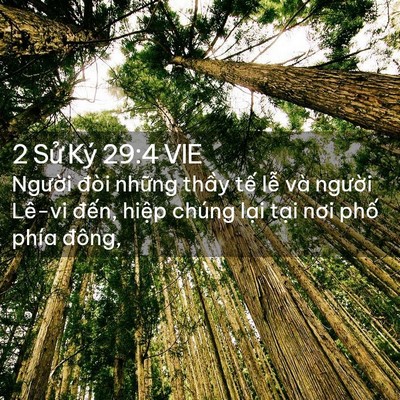 Picture 02 - 2 Sử Ký 29:4 VIE - Người đòi những thầy tế lễ và - Bible Verse Picture