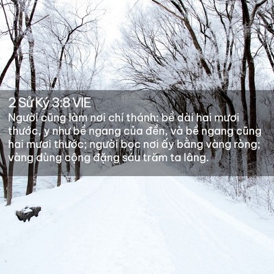 Picture 02 - 2 Sử Ký 3:8 VIE - Người cũng làm nơi chí thánh: bề dài - Bible Verse Picture