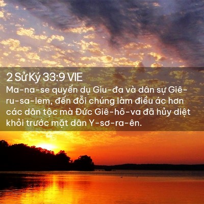 Picture 02 - 2 Sử Ký 33:9 VIE - Ma-na-se quyến dụ Giu-đa và dân sự - Bible Verse Picture