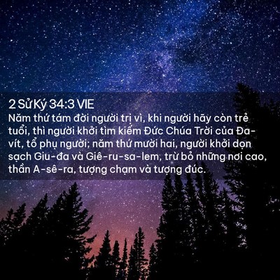 Picture 02 - 2 Sử Ký 34:3 VIE - Năm thứ tám đời người trị vì, khi - Bible Verse Picture