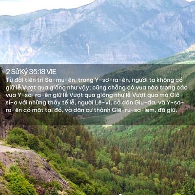 Picture 02 - 2 Sử Ký 35:18 VIE - Từ đời tiên tri Sa-mu-ên, trong - Bible Verse Picture