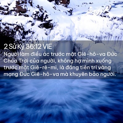 Picture 02 - 2 Sử Ký 36:12 VIE - Người làm điều ác trước mặt - Bible Verse Picture