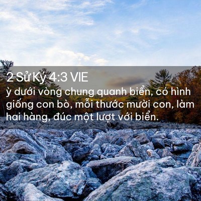 Picture 02 - 2 Sử Ký 4:3 VIE - ỳ dưới vòng chung quanh biển, có hình - Bible Verse Picture