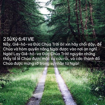 Picture 02 - 2 Sử Ký 6:41 VIE - Nầy, Giê-hô-va Đức Chúa Trời ôi! xin - Bible Verse Picture