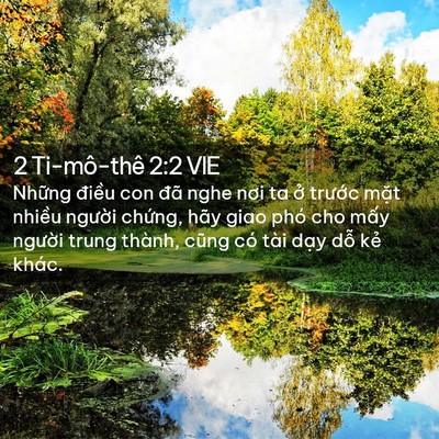 Picture 02 - 2 Ti-mô-thê 2:2 VIE - Những điều con đã nghe nơi ta ở - Bible Verse Picture