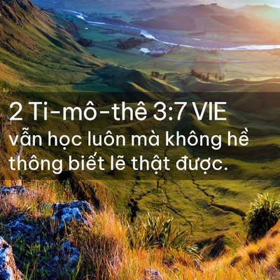 Picture 02 - 2 Ti-mô-thê 3:7 VIE - vẫn học luôn mà không hề thông biết - Bible Verse Picture