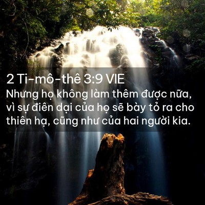 Picture 02 - 2 Ti-mô-thê 3:9 VIE - Nhưng họ không làm thêm được nữa, vì - Bible Verse Picture