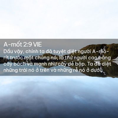 Picture 02 - A-mốt 2:9 VIE - Dầu vậy, chính ta đã tuyệt diệt - Bible Verse Picture