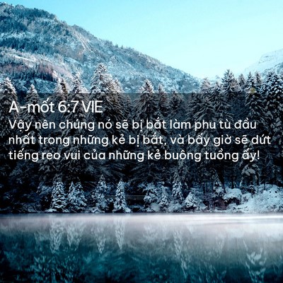 Picture 02 - A-mốt 6:7 VIE - Vậy nên chúng nó sẽ bị bắt làm phu - Bible Verse Picture