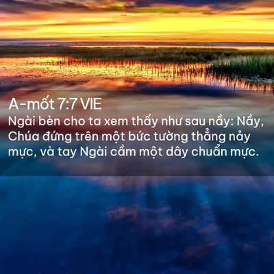 Picture 02 - A-mốt 7:7 VIE - Ngài bèn cho ta xem thấy như sau nầy: - Bible Verse Picture