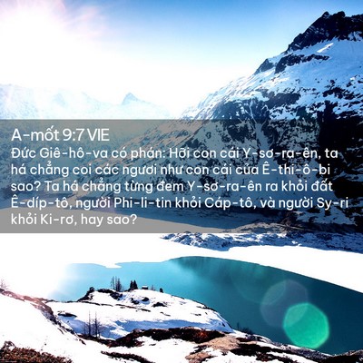Picture 02 - A-mốt 9:7 VIE - Đức Giê-hô-va có phán: Hỡi con cái - Bible Verse Picture