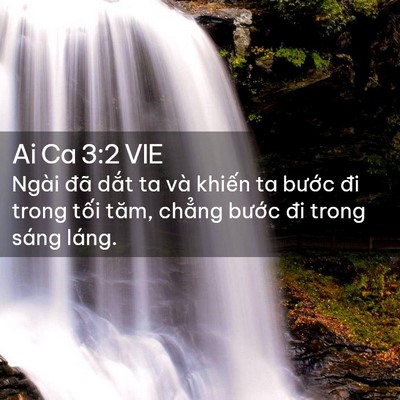 Picture 02 - Ai Ca 3:2 VIE - Ngài đã dắt ta và khiến ta bước đi - Bible Verse Picture
