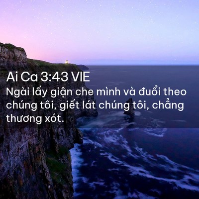 Picture 02 - Ai Ca 3:43 VIE - Ngài lấy giận che mình và đuổi theo - Bible Verse Picture