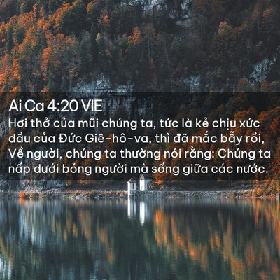 Picture 02 - Ai Ca 4:20 VIE - Hơi thở của mũi chúng ta, tức là kẻ - Bible Verse Picture