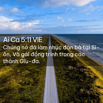 Picture 02 - Ai Ca 5:11 VIE - Chúng nó đã làm nhục đàn bà tại - Bible Verse Picture
