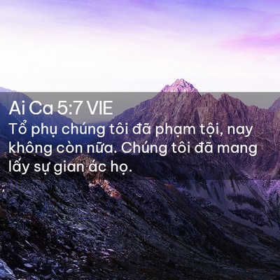 Picture 02 - Ai Ca 5:7 VIE - Tổ phụ chúng tôi đã phạm tội, nay - Bible Verse Picture