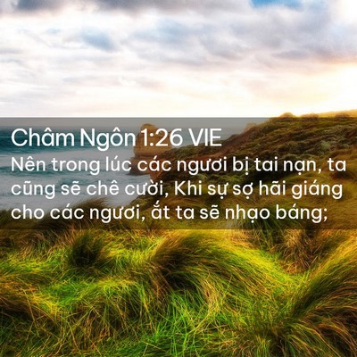 Picture 02 - Châm Ngôn 1:26 VIE - Nên trong lúc các ngươi bị tai nạn, ta - Bible Verse Picture