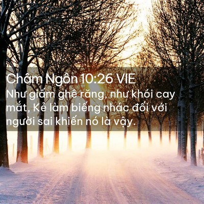 Picture 02 - Châm Ngôn 10:26 VIE - Như giấm ghê răng, như khói cay mắt, - Bible Verse Picture