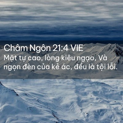 Picture 02 - Châm Ngôn 21:4 VIE - Mặt tự cao, lòng kiêu ngạo, Và ngọn - Bible Verse Picture