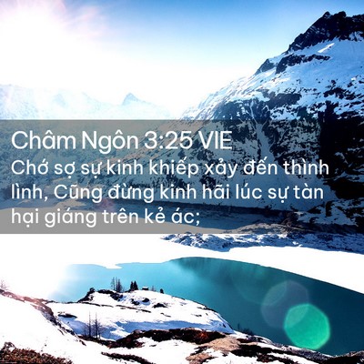 Picture 02 - Châm Ngôn 3:25 VIE - Chớ sợ sự kinh khiếp xảy đến thình - Bible Verse Picture